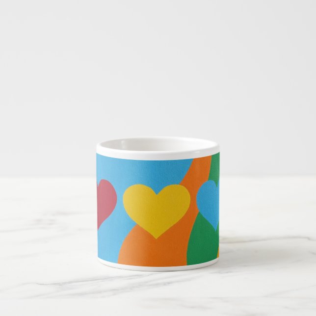 Expresso Belles et Vibrantes Couleurs ! Tasse à Espresso (Devant)