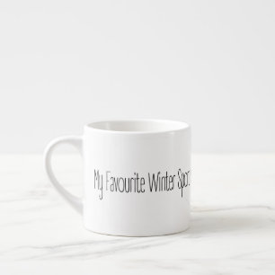 Expresso Citation de cadeau drôle Ma tasse de sport d'hiver