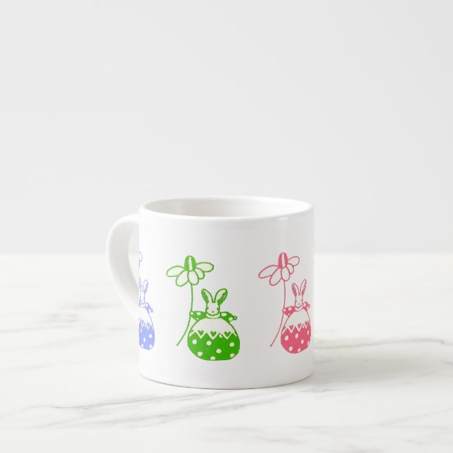 Expresso Daisy lapin 'petite' tasse (Devant gauche)