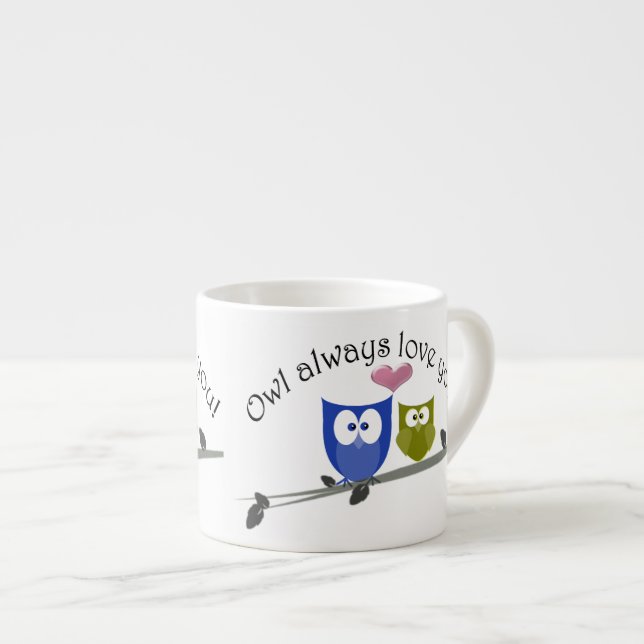 Expresso De hibou amour toujours vous, tasse mignonne de (Devant droit)