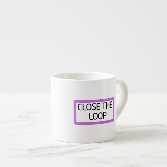 Expresso Fermer la boucle | Tasse espresso premium (Devant droit)