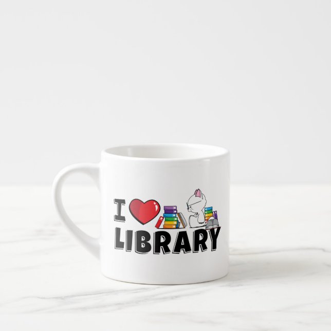 Expresso I tasse de bibliothèque de coeur (petite) (Gauche)