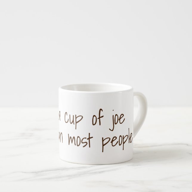 Expresso J'aime une tasse de joe plus... | Drôle Slogans de (Devant droit)