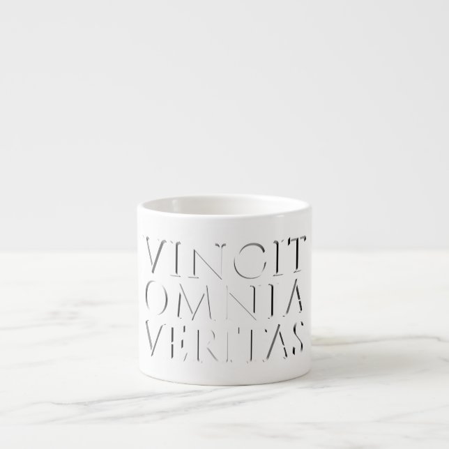 Expresso LA VÉRITÉ TRIOMPHE DE TOUT - Tasse de café espress (Devant)