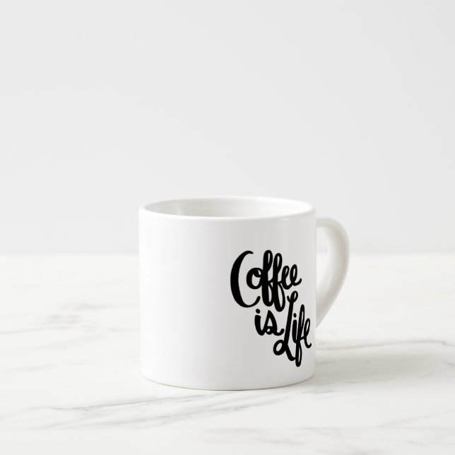 Expresso Le café est tasse de café express de la vie (Devant droit)