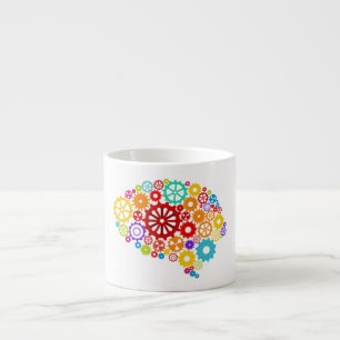 Expresso Le cerveau embraye la tasse de café express