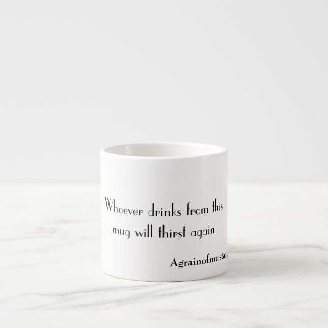 Expresso Qui boit de cette tasse (Devant)