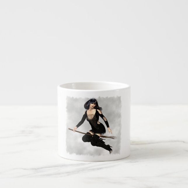 Expresso Sorcière avec la tasse de spécialité de balai (Devant)