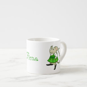 Expresso SOURIS JIG IRLANDAIS Tasse à espresso + Texte