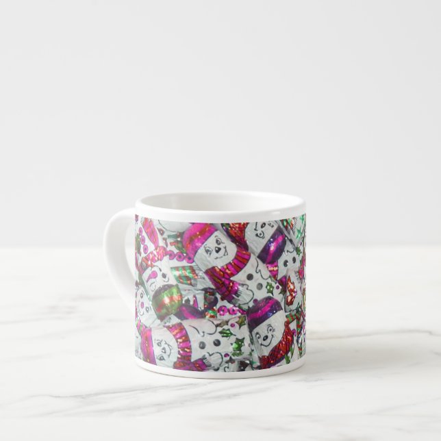 Expresso Sweet Snowmen Tasse espresso rose (Devant gauche)