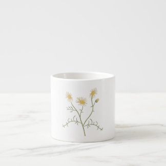 Expresso Tasse à café avec illustration botanique de camomi