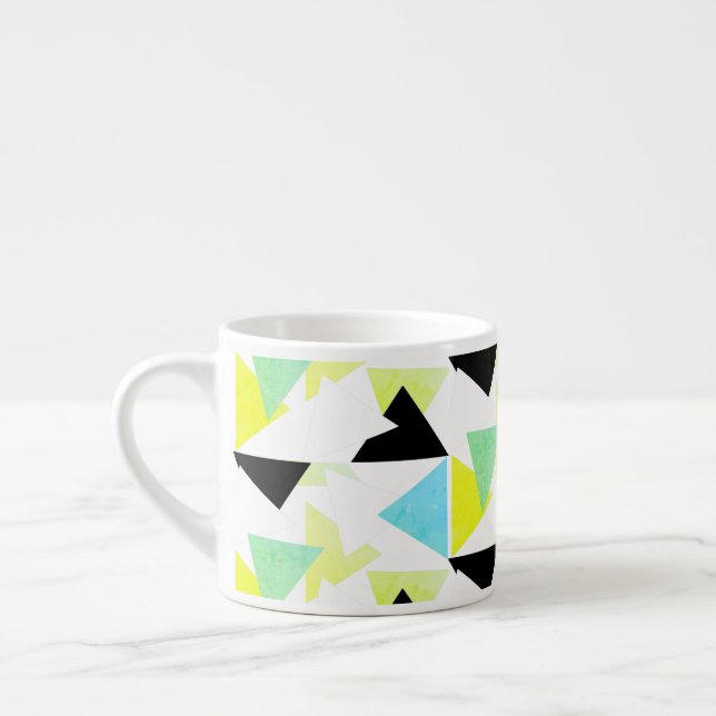 Expresso Tasse à café avec motif de pyramide triangulaire d (Gauche)