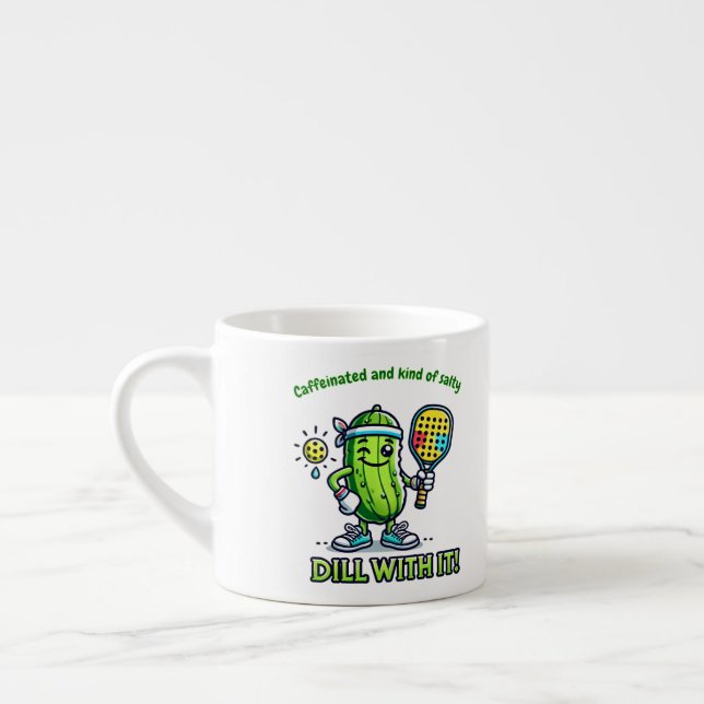 Expresso Tasse à café drôle de Pickleball, vaisselle de cui (Gauche)