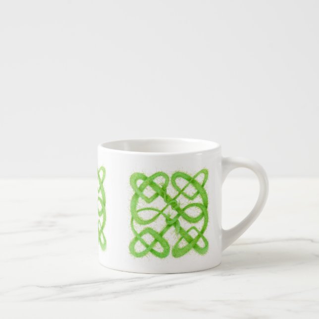 Expresso Tasse à espresso GREEN CELTIC KNOT (Droite)