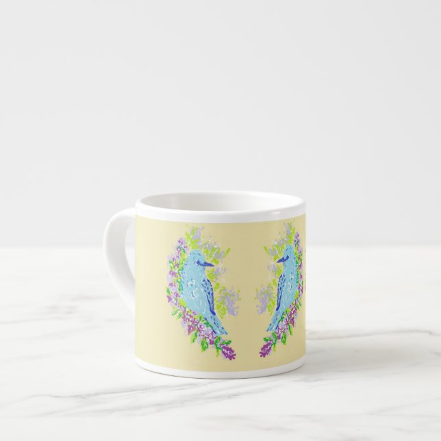 Expresso Tasse à expresso/Oiseaux bleus (Devant gauche)