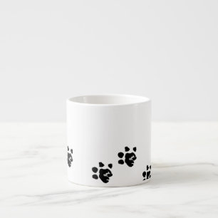 Expresso Tasse avec la patte du basset