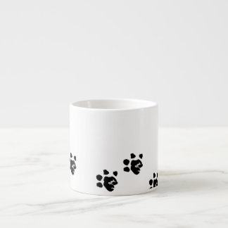 Expresso Tasse avec la patte du basset
