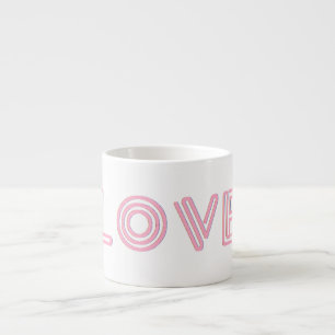 Expresso Tasse de café Espresso blanc avec Amour