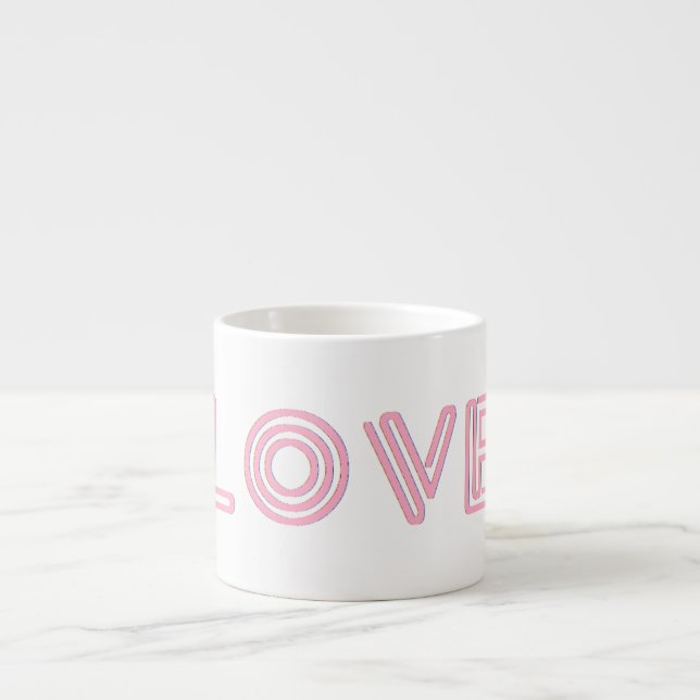 Expresso Tasse de café Espresso blanc avec Amour (Devant)