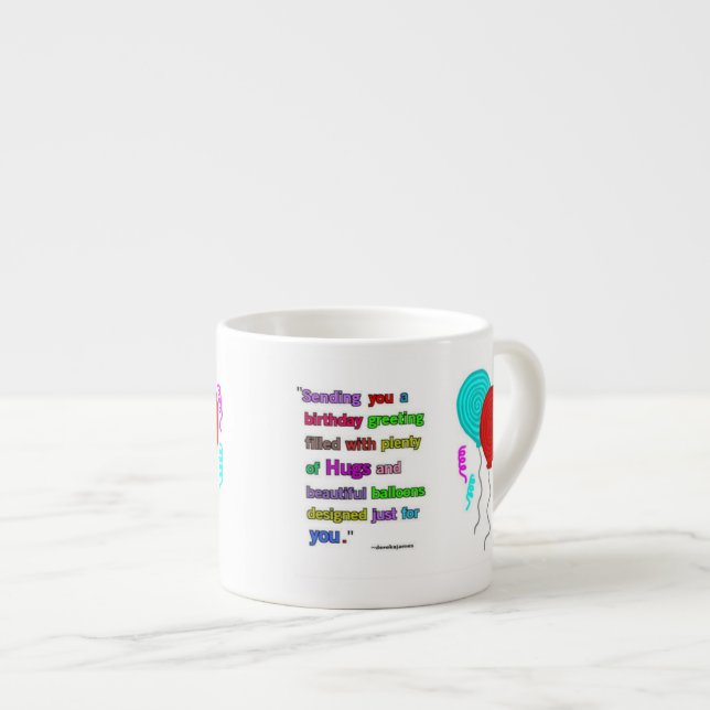 Expresso Tasse de café express de citation de salutation (Devant droit)