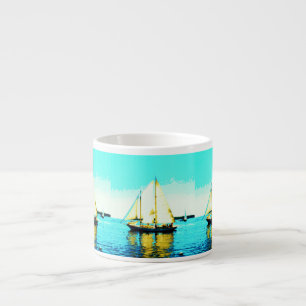 Expresso tasse de café express de schooner de navigation