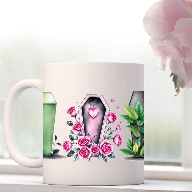Expresso Tasse de café goth rose boug whimsigoth (Créateur téléchargé)