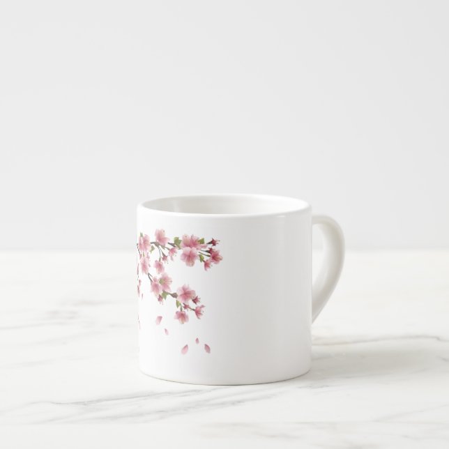 Expresso Tasse de fleur (Devant droit)