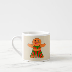 Expresso Tasse de la femme en pain d'épices de la fête de N