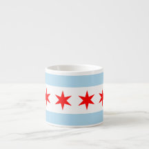 Tasse d'éléphant de drapeau de Chicago