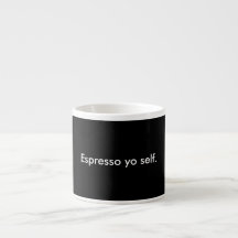 Tasse d'individu de Yo de café express