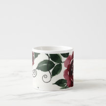 Tasse en céramique spéciale Fleur de rose rouge fo