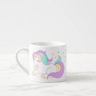 Expresso Tasse en pastel de licorne