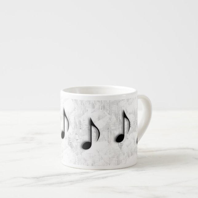 Expresso Tasse espresso Notes de Musique (Devant droit)