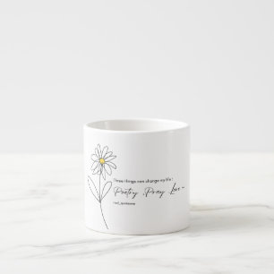 Expresso Tasse Fleur de Pâquerette Poésie