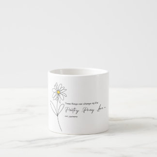 Expresso Tasse Fleur de Pâquerette Poésie