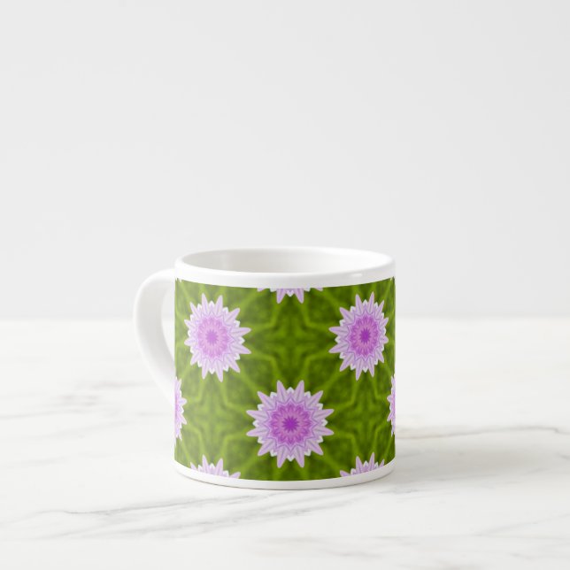 Expresso Tasse Flocons de Neige Rose (Devant gauche)