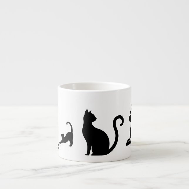 Expresso Tasse jumbo-espresso, 170 ml, chats (Devant)