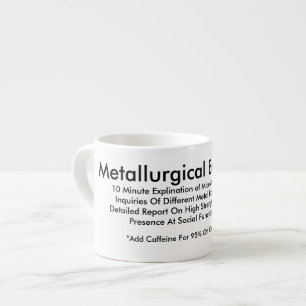 Expresso Tasse métallurgique d'ingénierie