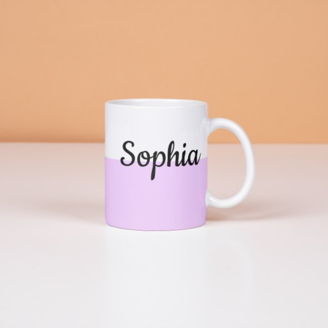 Expresso Tasse personnalisée avec nom en pastel, cadeau de  (Créateur téléchargé)