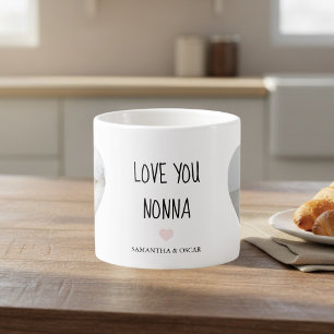 Expresso Tasse Personnalisée Love You Nonna   Cadeau Person