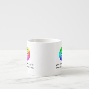 Expresso Tasse promo avec logo d'entreprise rectangulaire n