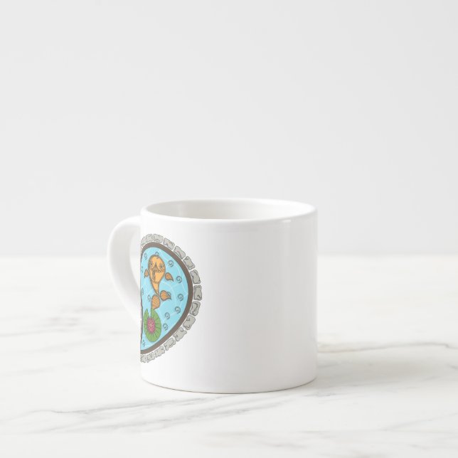 Expresso Tasse spéciale Carpe Koï de fantaisie (Devant gauche)