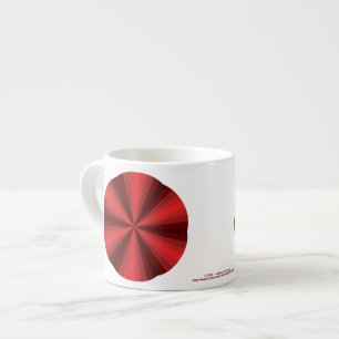 Expresso Tasse spéciale rouge illusion optique