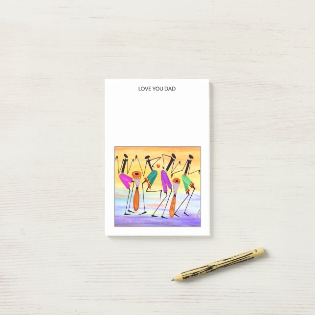 Exprimer le bonheur Post-It Notes (Sur un bureau)