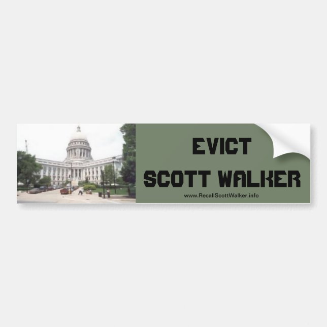 Expulsion de Scott Walker Bumper Sticker (Devant)