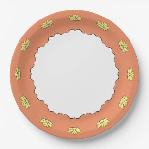 Exquis Lotus dans une assiette en papier embrassé