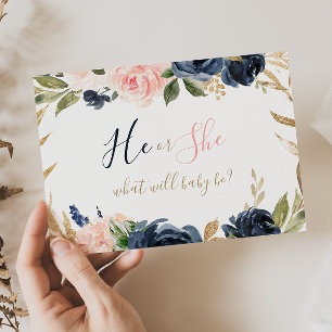 Exquise Automne Floral Baby Genre Revester Poster