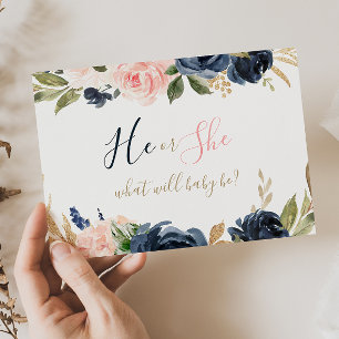 Exquise Automne Floral Baby Genre Revester Poster