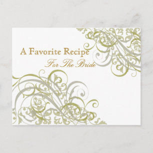 Exquise Fête des mariées d'or baroque Carte Recett