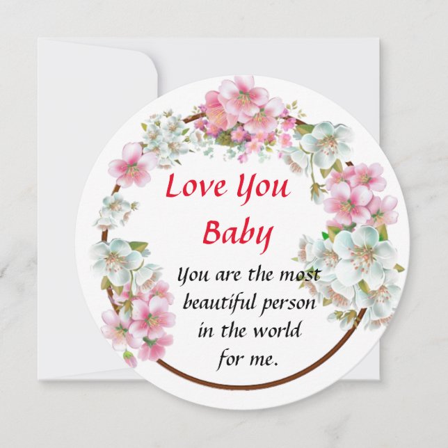 Exquise Proposition d'Amour Cartes d'invitation!" (Devant)